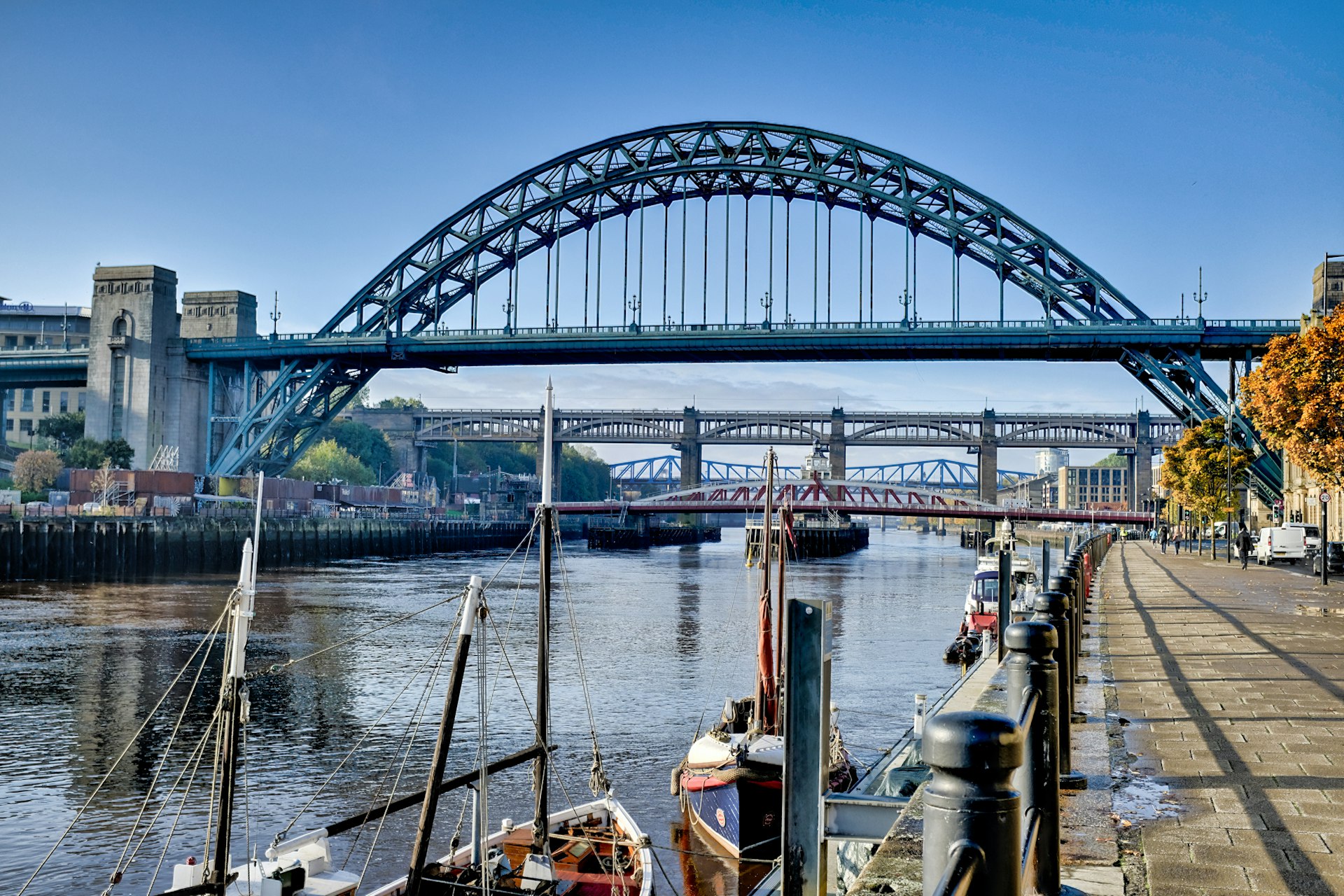 The Tyne Bridge over the River Tyne in Newcastle