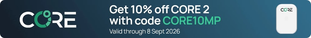 Get 10% off CORE 2 with code CORE10MP. Valid through 8 Sept 2026.